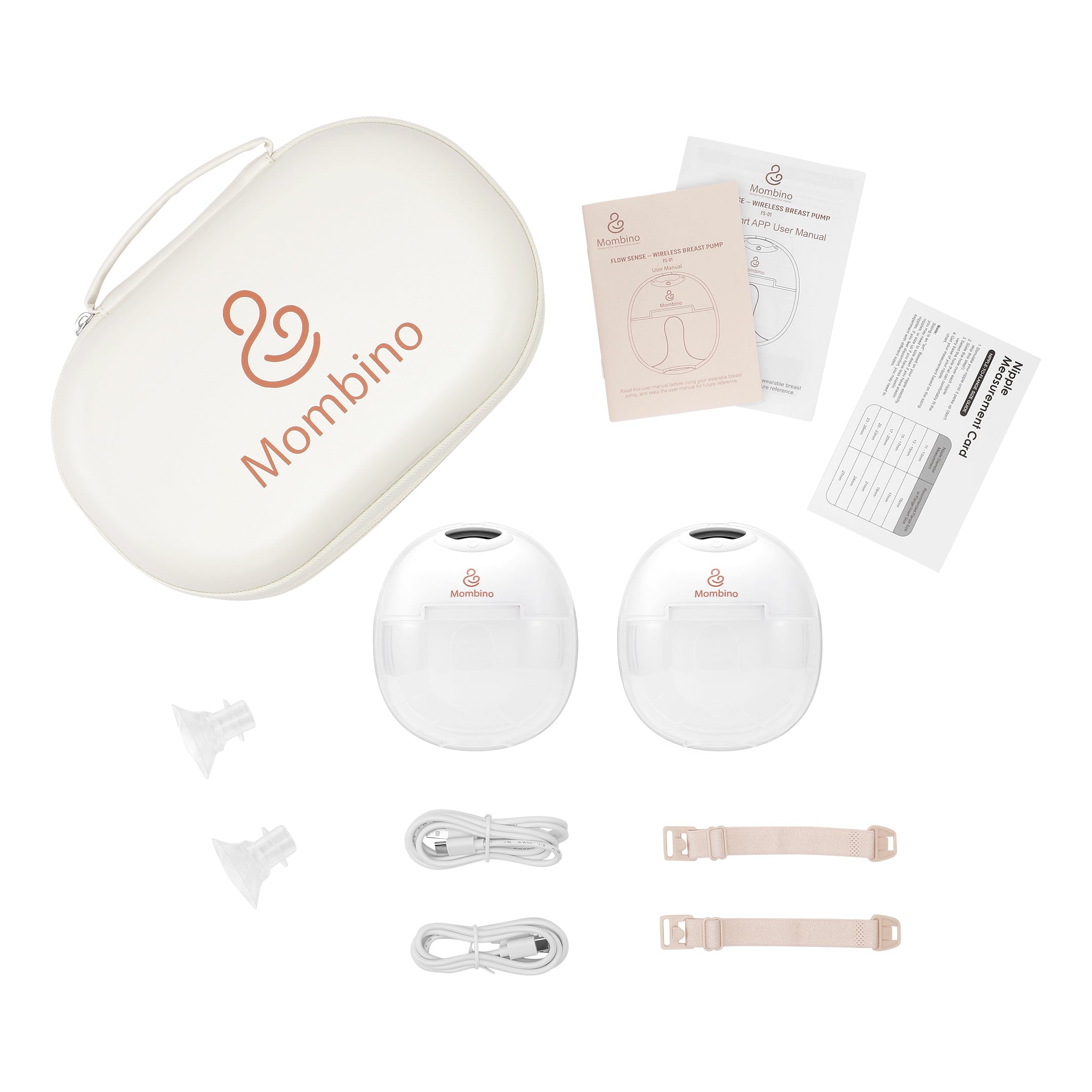 Mombino Flow Sense – Diskret app-styret brystpumpe – Vandtæt taske & hurtig levering fra DK
